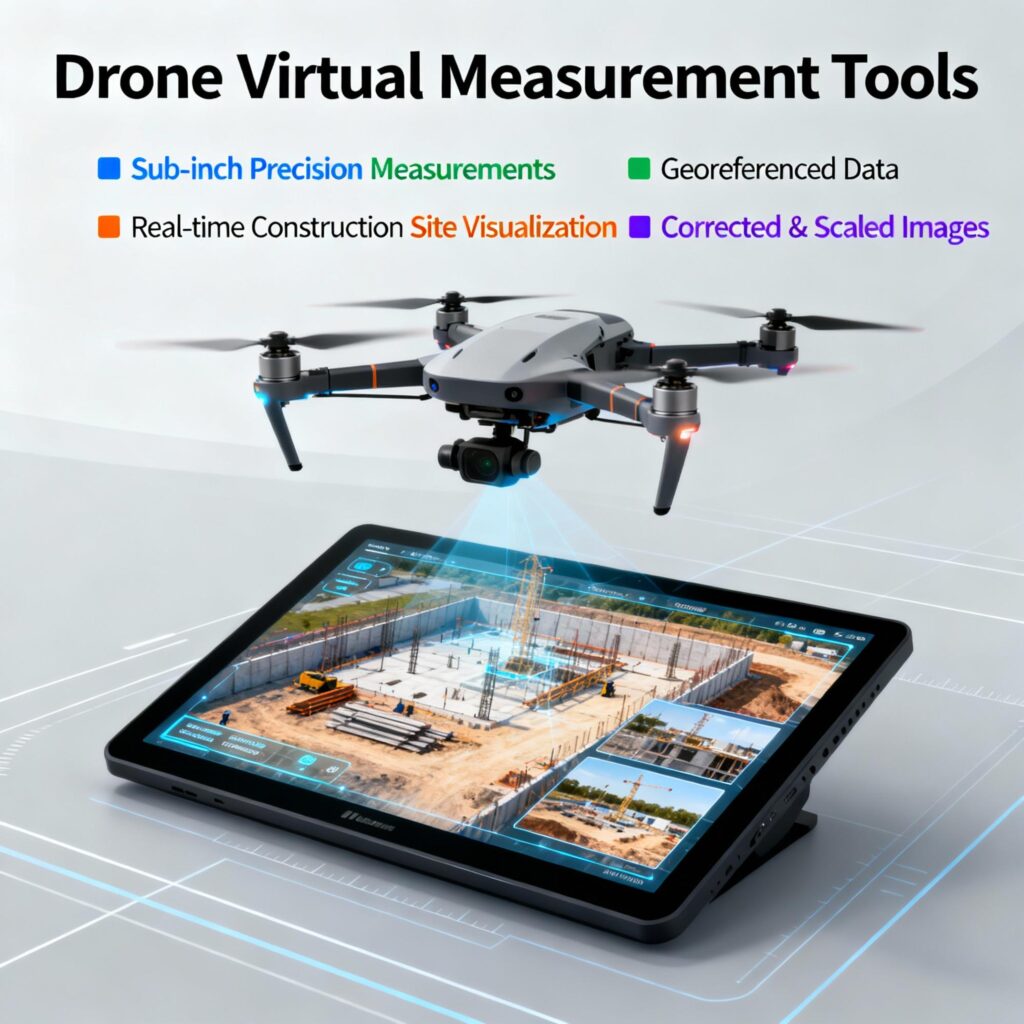 Drones with survey-grade precision and accuracy capabilities can capture measurements down to sub-inch or sub-3cm levels. These drones are capable of georeferencing data to user-defined coordinate systems, ensuring that the data aligns perfectly with specific spatial references. The images they capture are corrected and scaled accurately, eliminating distortion and ensuring true representations of the site. Real-time visualization of construction sites is facilitated, allowing for online access or downloading of data in various formats. This technology is transforming the surveying and mapping industry by offering efficient data collection, analysis, and visualization. Drones provide enhanced precision, streamlined workflows, and better decision-making for sectors like construction, engineering, and land surveying, thanks to reliable, up-to-date spatial information.