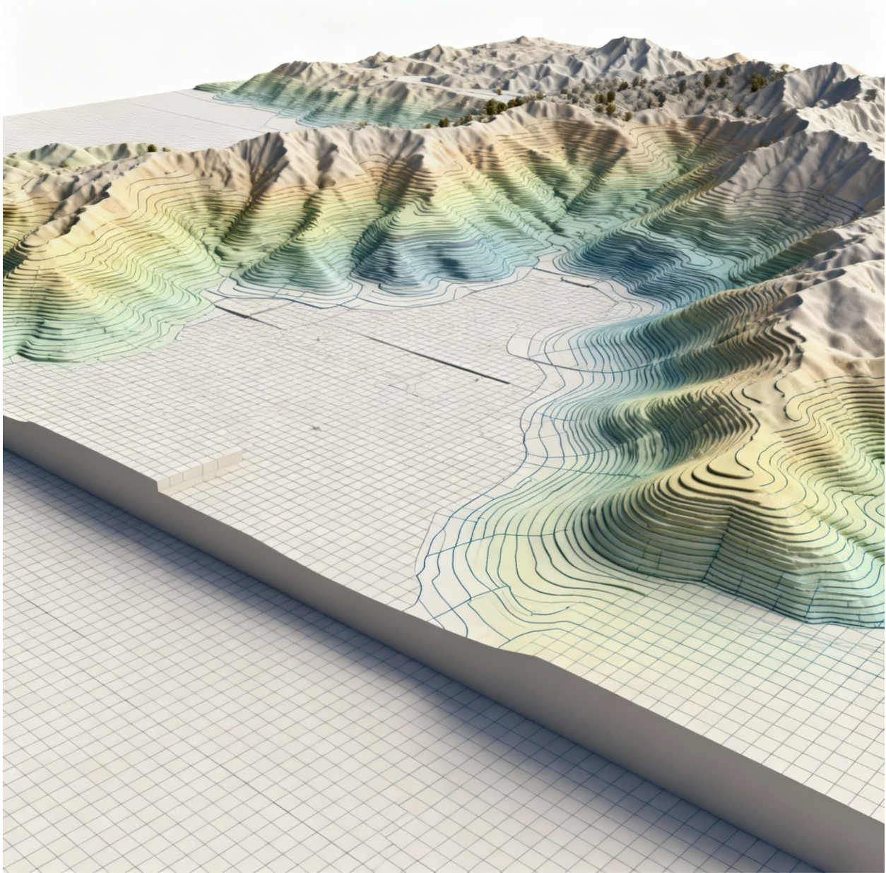 DEM (Digital Elevation Module) / Flood Water Visualization